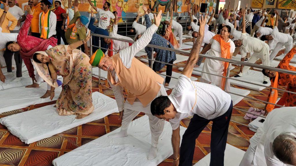Union Minister Arjun Ram Meghwal, International Yoga Day, Yoga Day,