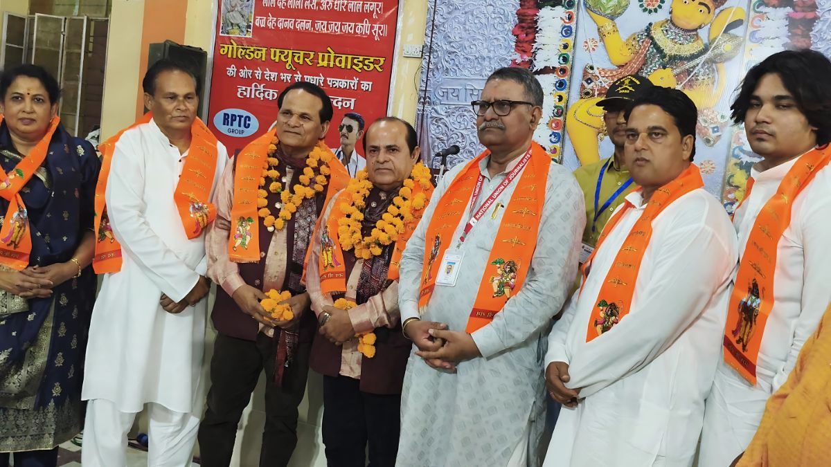 बीकानेर के महावीर सिंह राजपुरोहित की जीवटता को सलाम,बजरंग धोरा धाम पर हुआ एनयूजेआई का समापन समारोह 1 jar bikaner