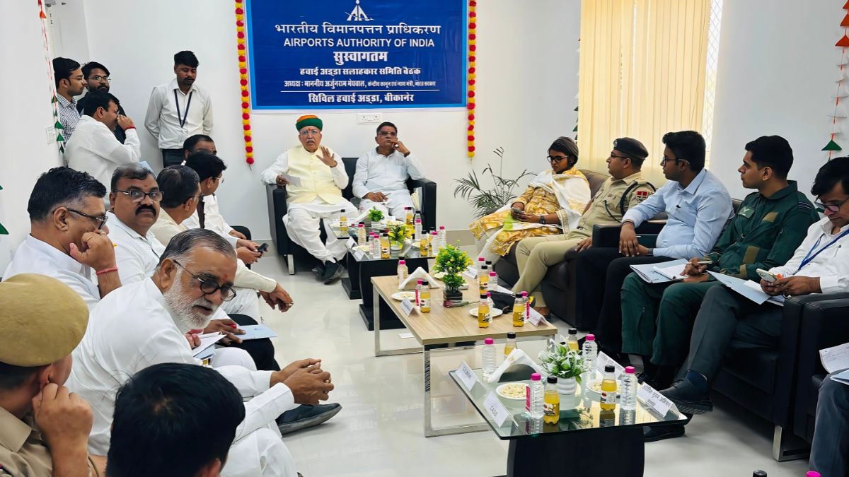 Arjun Ram Meghwal , Union Minister Arjun Ram Meghwal, Bikaner to Kolkata Guwahati Surat and Mumbai flights soon, Bikaner to Mumbai Flight, Naal Airport,