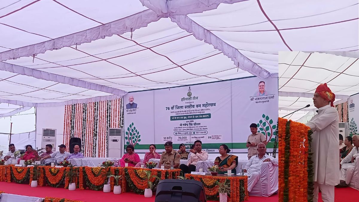 Gajendra Singh Khinvsar , Hariyalo Rajasthan, Health Minister, Van Mahotsav,