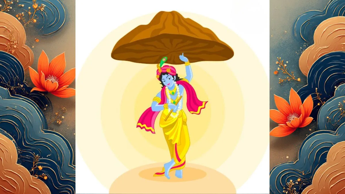 गोवर्धन पूजा 2025, Govardhan Puja, Annkut 2025, गिरिराज महाराज पूजा, श्रीकृष्ण कथा, Govardhan Parikrama, Mukut Mukharvind Mandir, Thakurji Bhog, Govardhan Puja Muhurat