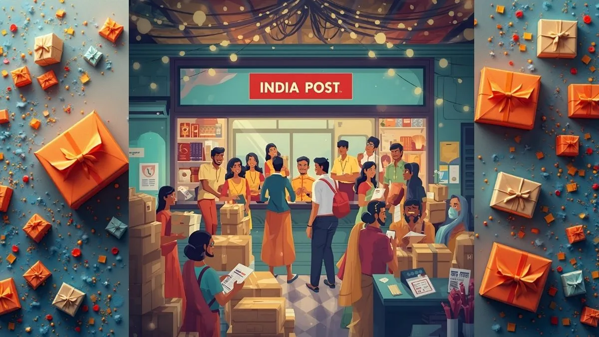 India Post, Faral Delivery, USA Parcels, Diwali 2025, Postal Service, International Courier, Indian Diaspora, Festival Shipping, Pune GPO, Postal News