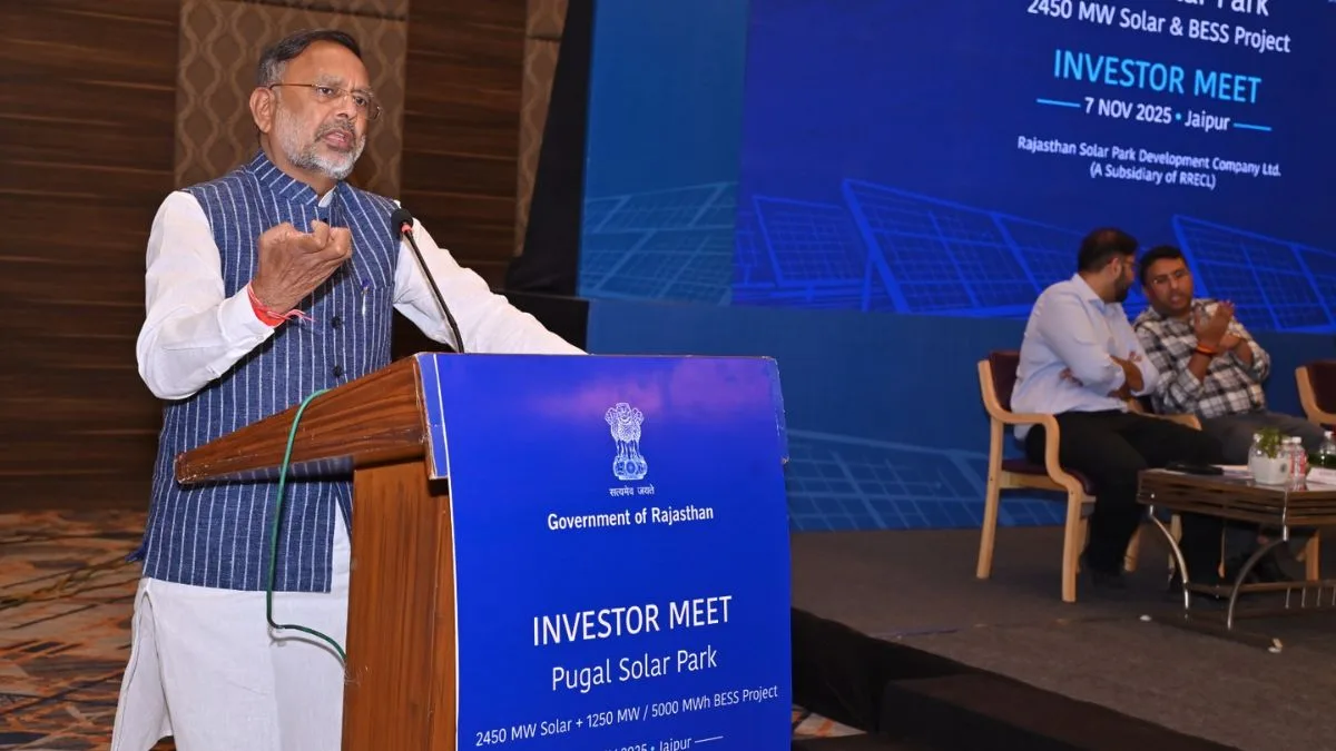 Rajasthan Renewable Energy, Pugal Solar Park, Bikaner, Hiralal Nagar, Solar Power, Battery Storage, RSDCL, Green Energy, Net Zero 2070, Investment