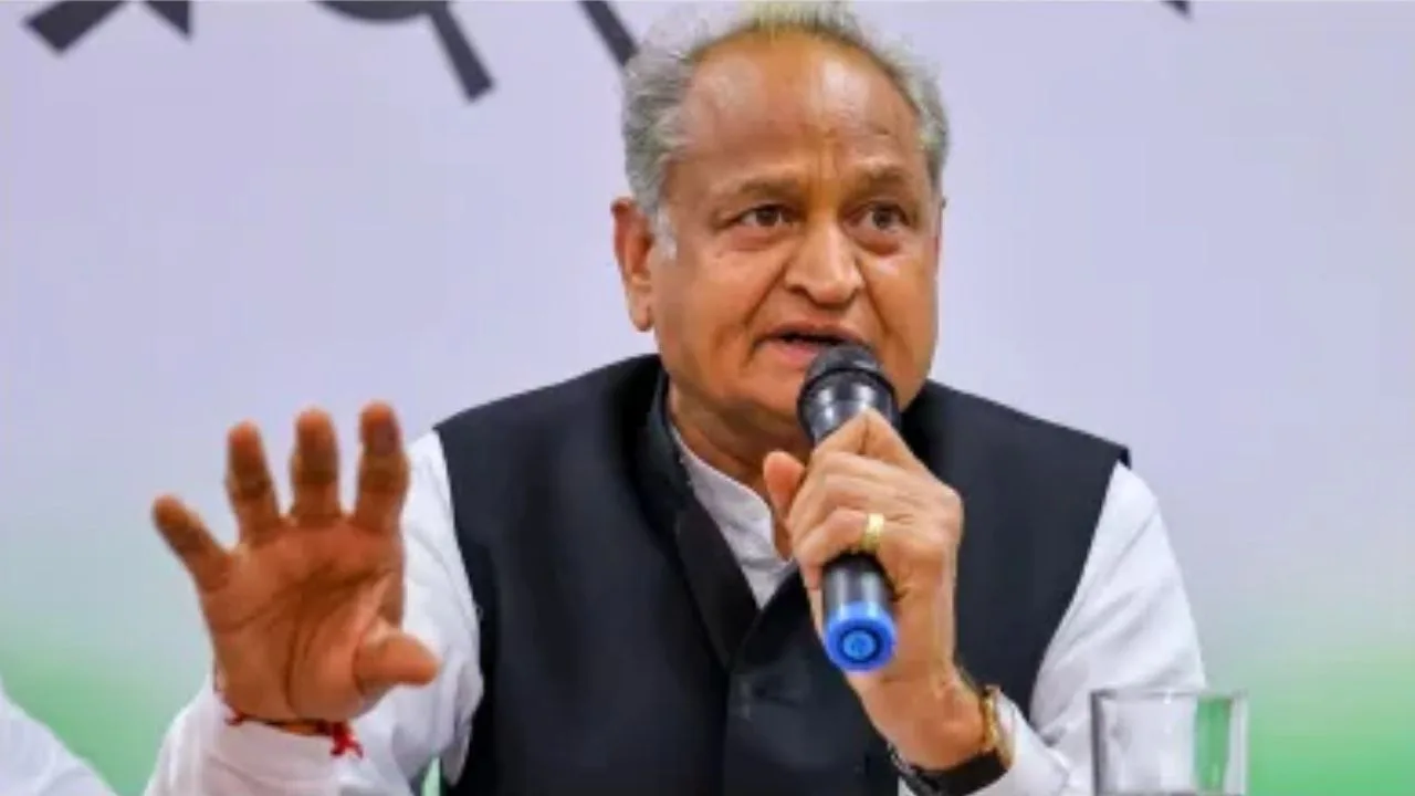 Ashok Gehlot on Bihar election, Anta bypoll Congress lead, Bihar election money distribution, Election Commission criticism, Rajasthan Congress statement,