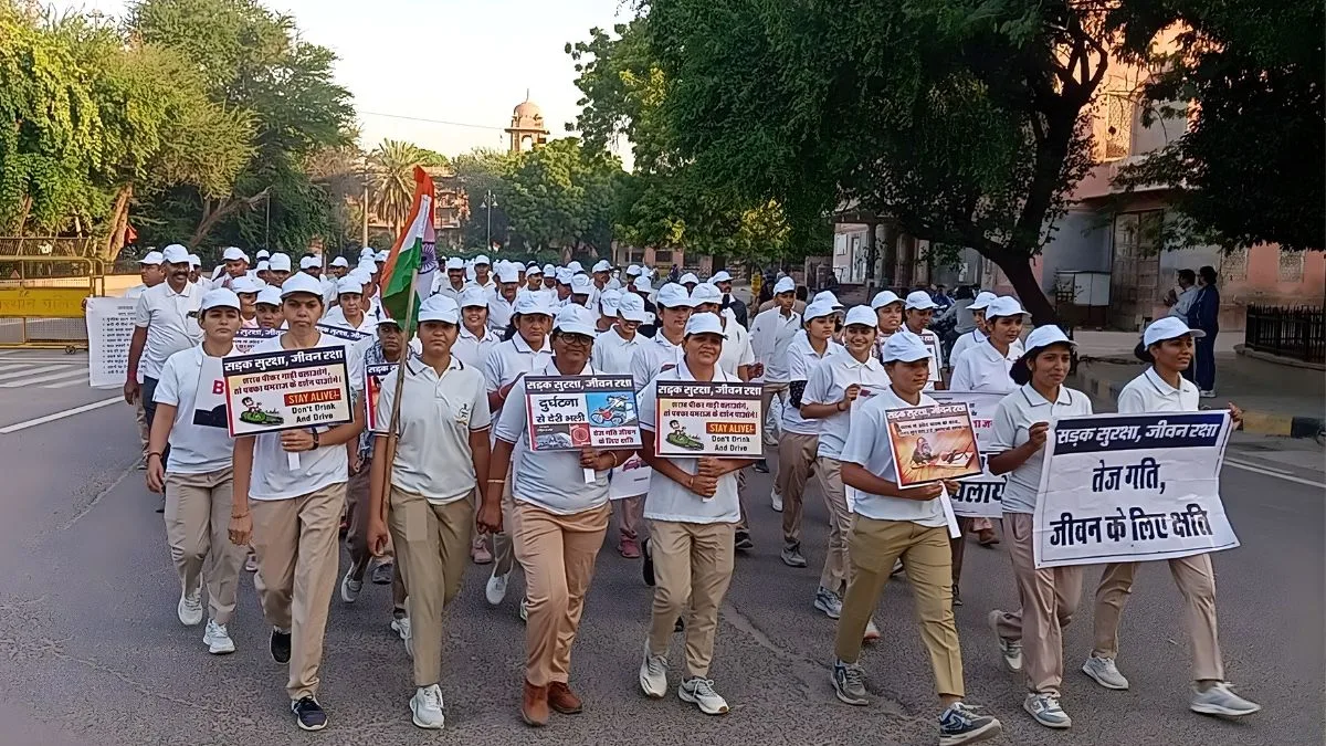 Vande Mataram 150, Bikaner News, Rajasthan Culture, Prabhat Pheri 2025, NSS NCC Rajasthan, Scout Guide, Bikaner Events, Independence Celebration, India@150